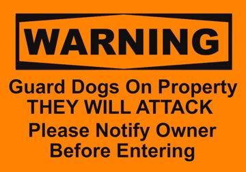 Picture of Beware of Dog Signs 860082164