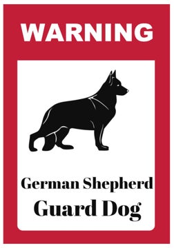 Picture of Beware of Dog Signs 860082197