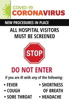Picture of Hospital Signage Decals 872153954