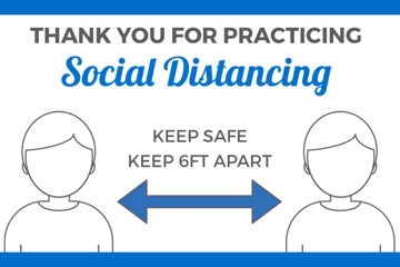 Picture of Social Distancing Decals 872154241