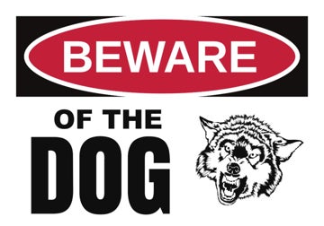 Picture of Beware of Dog Signs 860081994