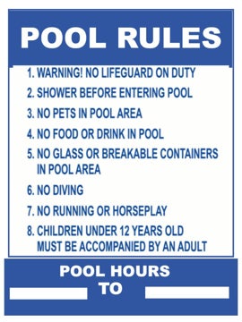 Picture of Pool Safety Signs 860082644