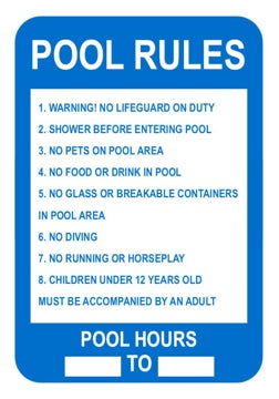 Picture of Pool Safety Signs 861495547