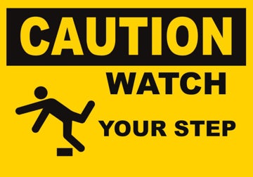 Picture of Watch Your Step Signs 861355609