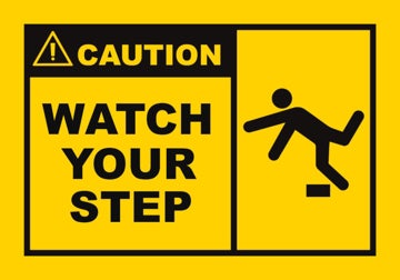 Picture of Watch Your Step Signs 861355611