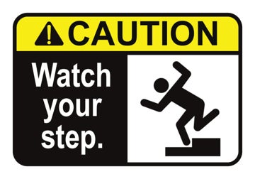 Picture of Watch Your Step Signs 861355612
