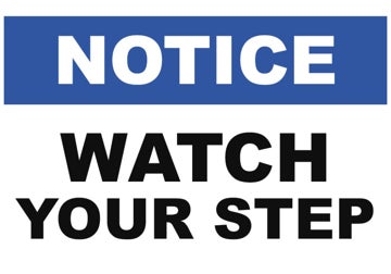 Picture of Watch Your Step Signs 861355644