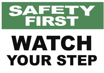Picture of Watch Your Step Signs 861355679