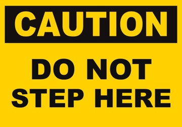 Picture of Watch Your Step Signs 861607472
