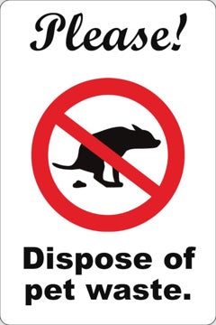 Picture of Dog Poop Signs 861784272