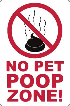 Picture of Dog Poop Signs 861784273