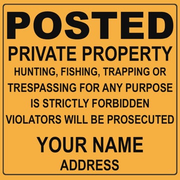 Picture of Hunting/Posted Signs 860516135