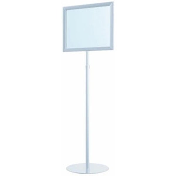 Pedestal Aluminum Frame 8.5”x11” Silver Template Customization