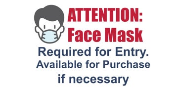 Picture of Face Masks Required Banners 872485782