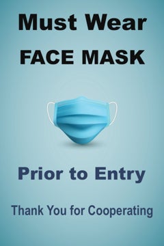Picture of Face Masks Required Sandwich Board Signs 872484984