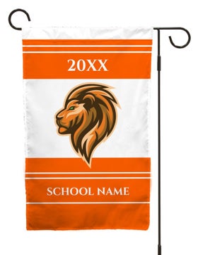 Picture of GF School Spirit 3-Orange and White 48" x 30"