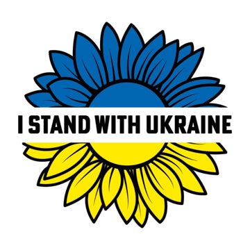 Picture of Ukraine Sunflower 4x4 Bumper Sticker