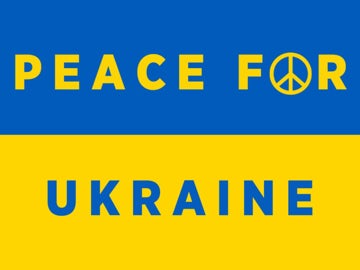 Picture of Peace for Ukraine Yard Sign