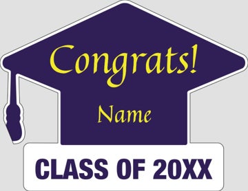 Picture of Grad Sign Cap w/ Text 3