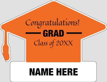Picture of Grad Sign Cap w/ Text 7