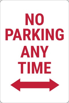 YOUR OWN WORDING CUSTOMISED NO PARKING SIGN RIGID 5MM plastic 400mm x 300mm 