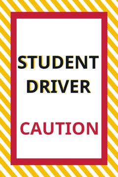 Picture of 18" x 12" Student Driver 4