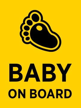 Picture of 24" x 18" Baby On Board 1
