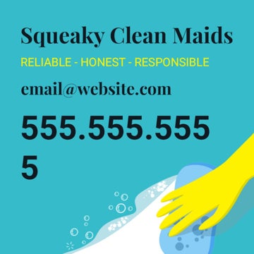 Picture of 12" x 12" Cleaning Services 3