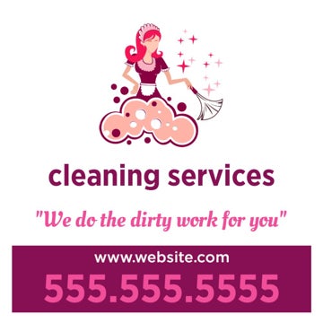 Picture of 12" x 12" Cleaning Services 5