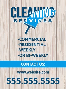 Picture of 24" x 18" Cleaning Services 6