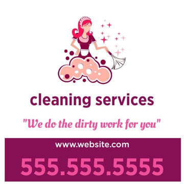 Picture of 24" x 24" Cleaning Services 5