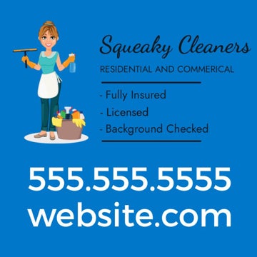 Picture of 24" x 24" Cleaning Services 878756832