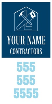 Picture of 24" x 12" Contractor Services 946862