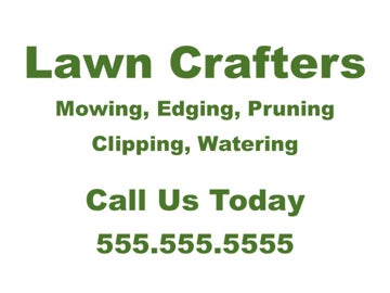 Picture of 9" x 12" Landscaping Services 948650
