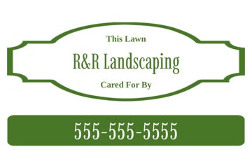 Picture of 12" x 18" Landscaping Services 17099863