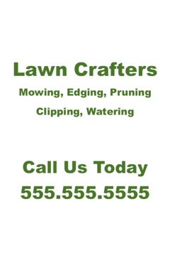 Picture of 18" x 12" Landscaping Services 948650