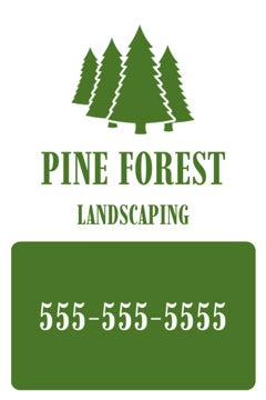 Picture of 18" x 12" Landscaping Services 948773