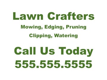 Picture of 18" x 24" Landscaping Services 948650