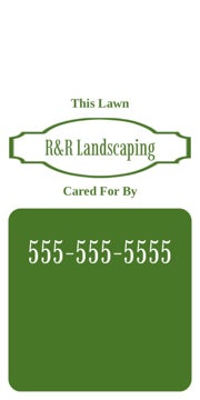 Picture of 24" x 12" Landscaping Services 17099863