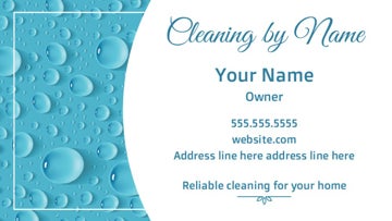Picture of Magnetic Business card_Home cleaner - Horizontal