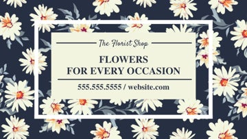Picture of Magnetic Business card_The Florist Shop - Horizontal