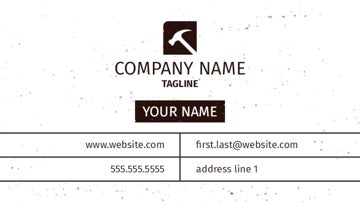 Picture of Magnetic Business card_Construction - Horizontal