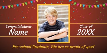 Picture of Elementary School Photo Banner 3- 4x8