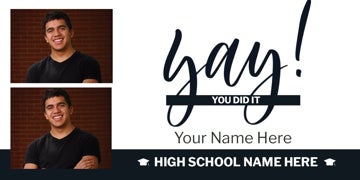 Picture of High School Photo Banner 3- 4x8