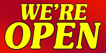 Picture of We're Open 12- 4x8