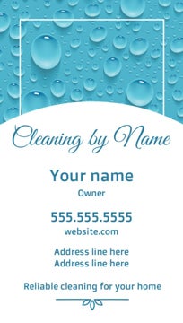 Picture of Magnetic Business card_Home cleaner - Vertical