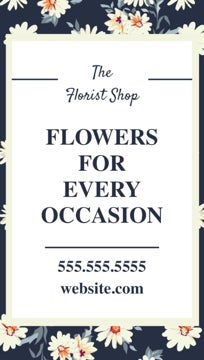 Picture of Magnetic Business card_The Florist Shop - Vertical