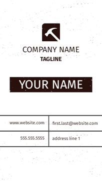 Picture of Magnetic Business card_Construction - Vertical
