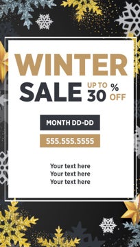 Picture of Magnetic Promotional_Winter sale - Vertical