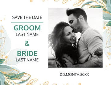 Picture of Save the Date Postcard Magnet 2 - Vertical